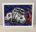 Framed Flying Bug original painting by Mirch